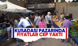 Kuşadası pazarında fiyatlar cep yaktı