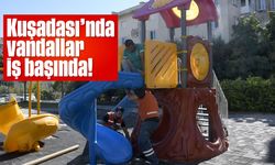 Kuşadası'nda vandallar iş başında!