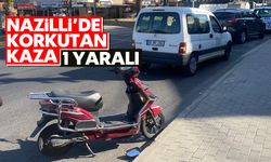 Nazilli'de korkutan kaza; 1 yaralı