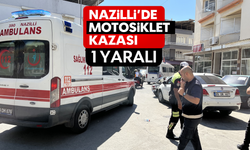 Nazilli'de motosiklet kazası, 1 yaralı