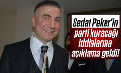 Sedat Peker'in parti kuracağı iddialarına açıklama geldi!