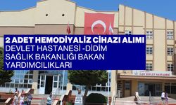 2 Adet Hemodiyaliz Cihazı Alımı