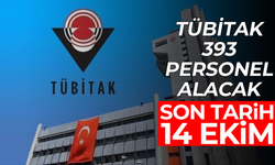 TÜBİTAK 393 personel alacak: Son tarih 14 Ekim