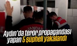 Aydın'da terör propagandası yapan 5 şüpheli yakalandı