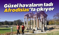 Güzel havaların tadı Afrodisias'ta çıkıyor