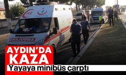 Aydın'da kaza: Yayaya minibüs çarptı