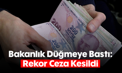 Bakanlık Düğmeye Bastı: Rekor Ceza Kesildi