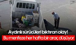 Aydınlı sürücüleri bıktıran olay! Bu menfeze her hafta bir araç düşüyor