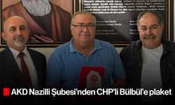 AKD Nazilli Şubesi’nden CHP’li Bülbül’e plaket