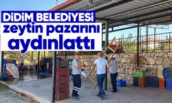 Didim Belediyesi zeytin pazarını aydınlattı