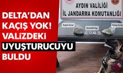 Delta'dan kaçış yok, Valizdeki uyuşturucuyu buldu