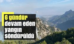 6 gündür devam eden yangın söndürüldü