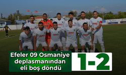 Efeler 09, Osmaniye deplasmanından eli boş döndü; 1-2