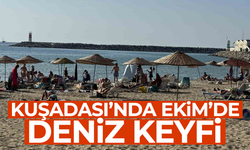 Kuşadası’nda Ekim’de deniz keyfi