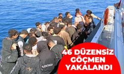 46 düzensiz göçmen yakalandı