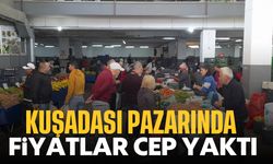 Kuşadası pazarında fiyatlar cep yaktı