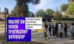 Nazilli’de minik trafikçiler yetişiyor