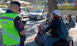 Kuşadası'nda motosiklette kask kullanımına dikkat çekildi