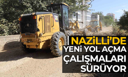 Nazilli’de yeni yol açma çalışmaları sürüyor