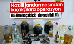 Nazilli jandarmasından kaçakçılara operasyon: 135 litre kaçak içki  ele geçirildi