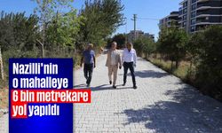 Nazilli'nin o mahalleye 6 bin metrekare yol yapıldı