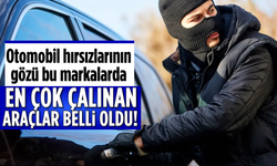 Otomobil hırsızlarının gözü bu markalarda: En çok çalınan araçlar belli oldu!