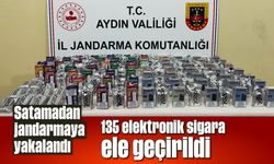 Satamadan jandarmaya yakalandı, 135 elektronik sigara ele geçirildi