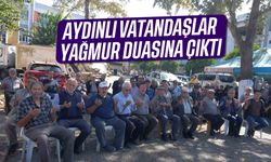 Aydınlı vatandaşlar yağmur duasına çıktı