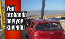 Yeni otobanda bariyer kuyruğu