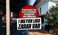 Karacasu'da köy evindeki yangında acı bilanço: 1 milyon lira zarar var