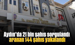 Aydın’da 21 bin şahıs sorgulandı, aranan 144 şahıs yakalandı