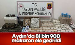 Aydın’da 81 bin 900 makaron ele geçirildi