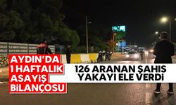 Aydın'da bir haftalık asayiş bilançosu: 126 aranan şahıs yakayı ele verdi