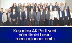 Kuşadası AK Parti yeni yönetimini basın mensuplarına tanıttı