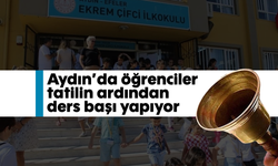 Aydın’da öğrenciler, tatilin ardından ders başı yapıyor