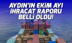 Aydın'ın Ekim ayı ihracat raporu belli oldu!