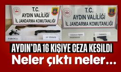 Aydın'da 16 kişiye ceza kesildi