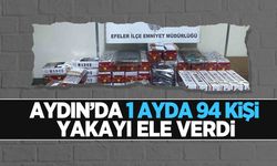 Aydın'da 1 ayda 94 aranan şahıs yakaladı