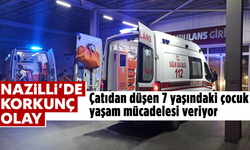 Nazilli’de korkunç olay: Çatıdan düşen 7 yaşındaki çocuk yaşam mücadelesi veriyor