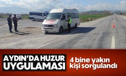 Aydın'da huzur Uygulaması, 4 bine yakın kişi sorgulandı