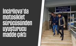 İncirliova’da motosiklet sürücüsünden uyuşturucu madde çıktı