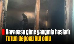 Karacasu güne yangınla başladı! Tütün deposu kül oldu