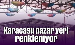 Karacasu pazar yeri renkleniyor