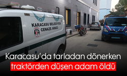 Karacasu'da tarladan dönerken traktörden düşen adam öldü