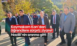 Kaymakam Kan’dan öğrencilere sürpriz ziyaret! Nazilli’nin sınırına gitti...