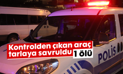 Kontrolden çıkan araç tarlaya savruldu; 1 ölü