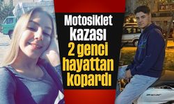 Motosiklet kazası 2 genci hayattan kopardı