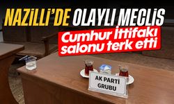 Nazilli'de olaylı meclis! Cumhur İttifakı salonu terk etti