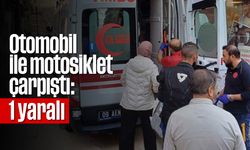 Aydın'da otomobil ile motosiklet çarpıştı: 1 yaralı