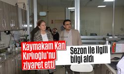 Kaymakam Kan Kırlıoğlu’nu ziyaret etti